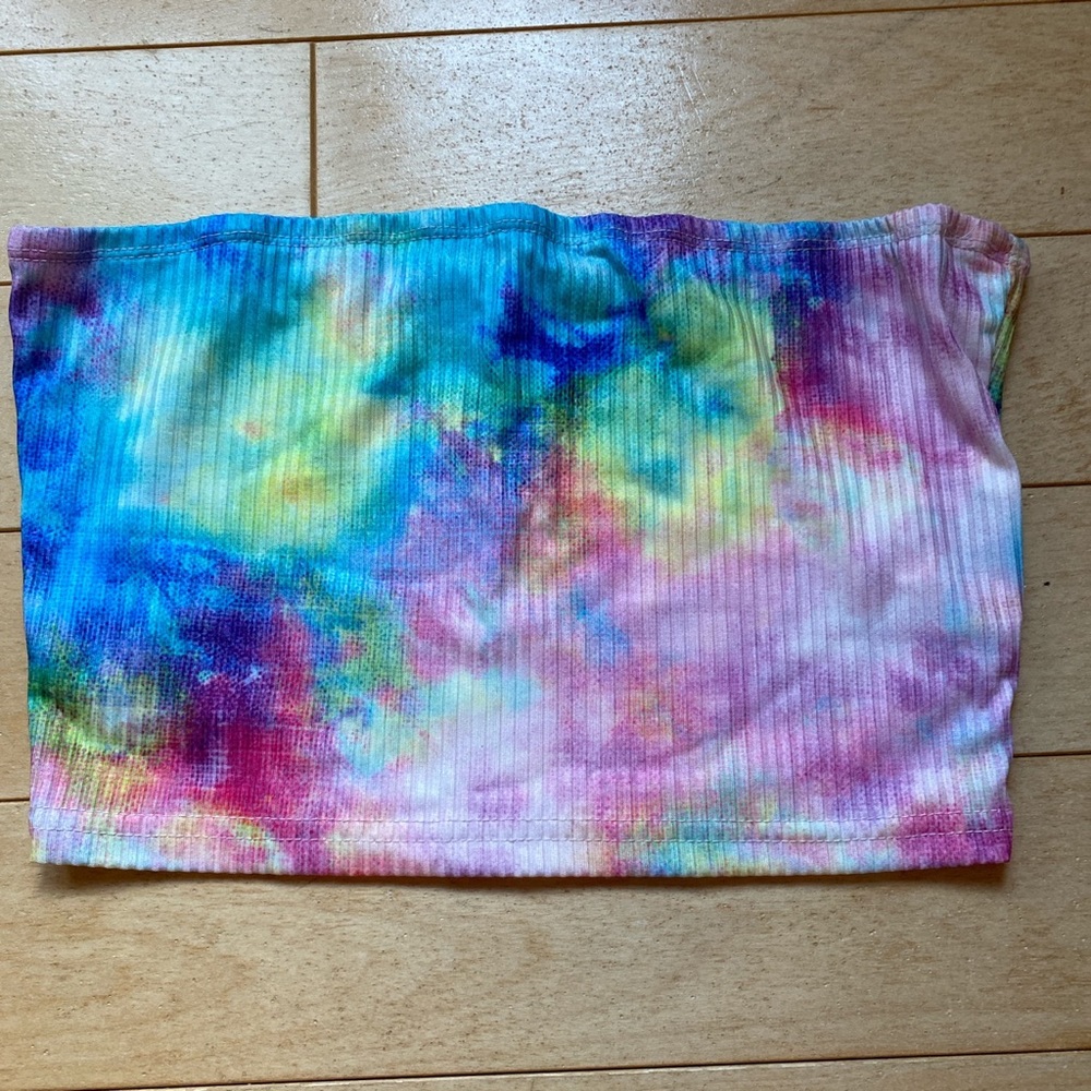 Tie dye tube top from Shein